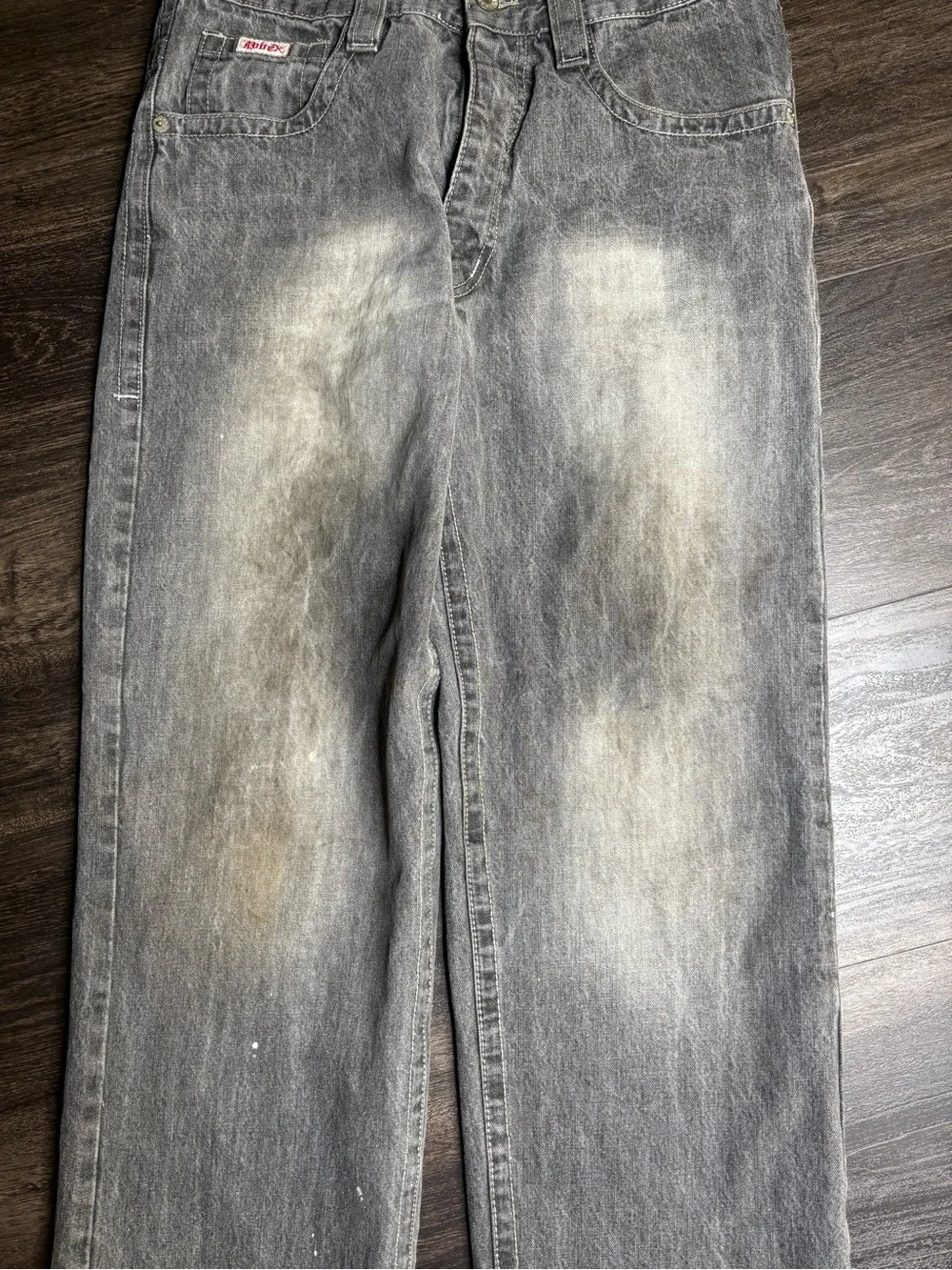 VTG Y2K Avirex Mens Wide Leg Denim Jeans Baggy 32